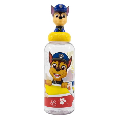 Botella agua reutilizable de La Patrulla Canina Chase figura 3D 560ml
