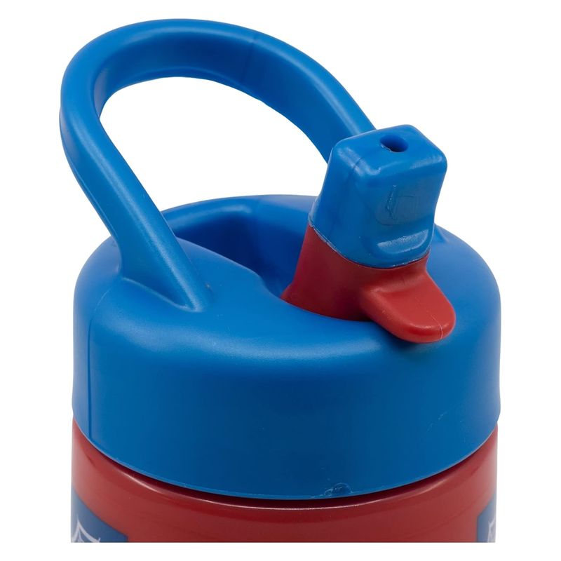 Botella de agua Spiderman con caras y telas de araña 410ml - Imagen 3