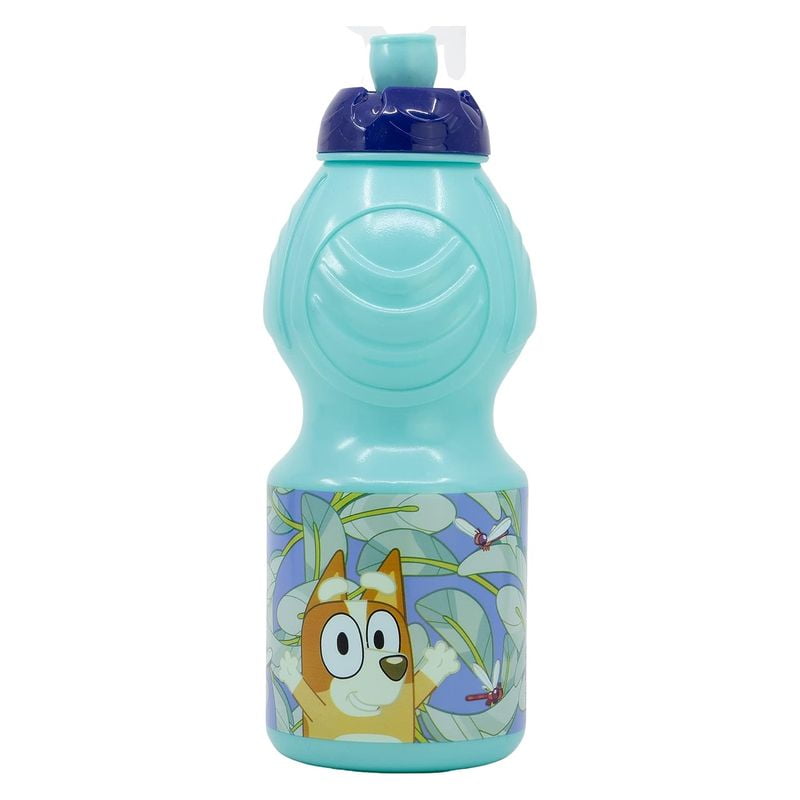 Botella de plástico infantil Bluey con cierre antigoteo 400ml - Imagen 2