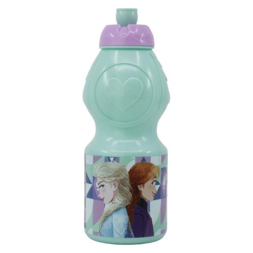 Botella de plástico infantil Frozen con cierre antigoteo 400ml