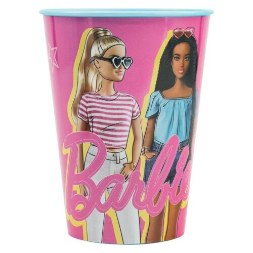 Vaso de plástico Barbie reutilizable 260ml con personajes – Más de 3 años