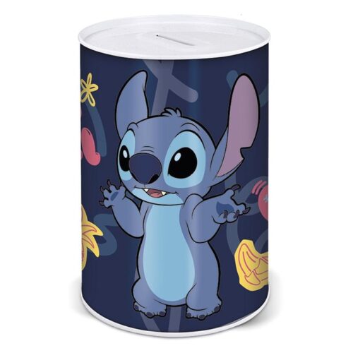 Hucha de metal con varias imágenes de Stitch personaje de Disney 44785
