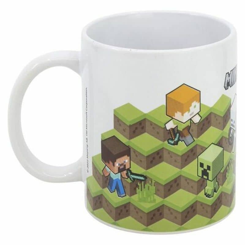 Taza de cerámica para el desayuno con ilustraciones de Minecraft 00429 - Imagen 3