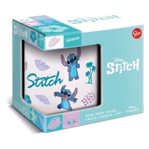 Taza de cerámica para el desayuno con ilustraciones de Stitch 88136
