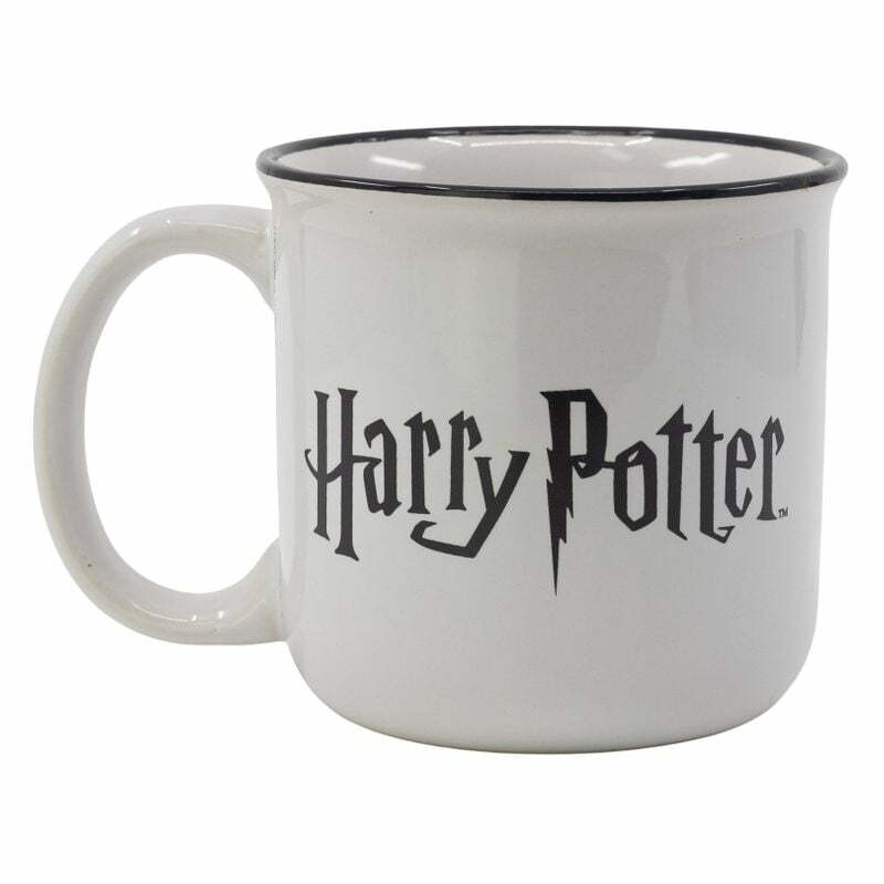 Taza de cerámica blanca para el desayuno simbolos de Harry Potter 08620 - Imagen 3