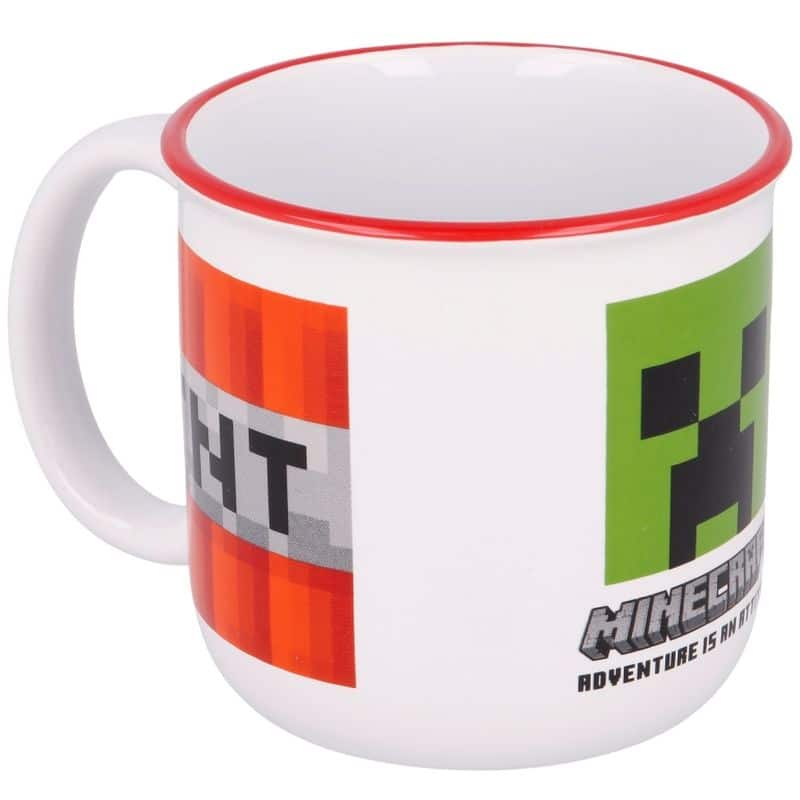 Taza de cerámica para desayuno con imágenes del juego Minecraft 00448 - Imagen 3