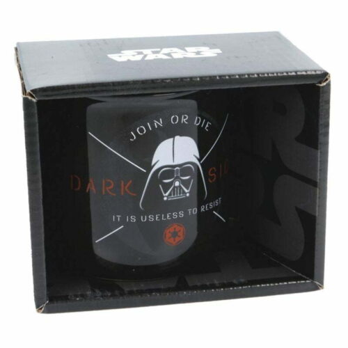 Taza de cerámica negra del personaje Darth Vader de Star Wars 01560