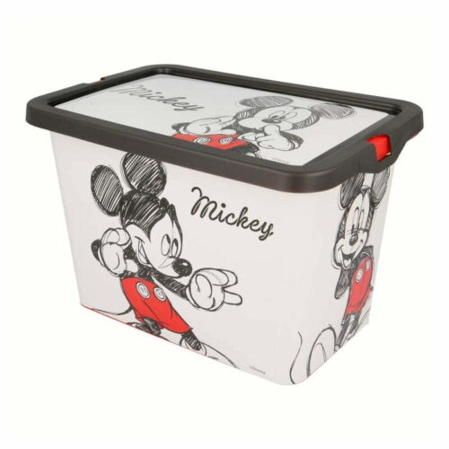 Caja pequeña de almacenaje capacidad 7l con imágenes de Mickey 02644