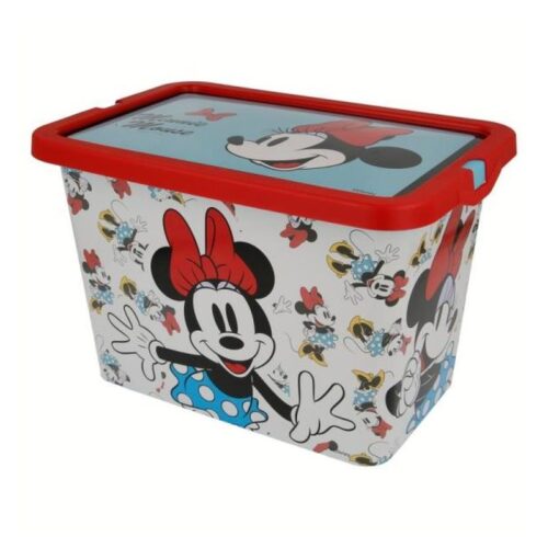Caja pequeña de almacenaje capacidad 7l con imágenes de Minnie 02804