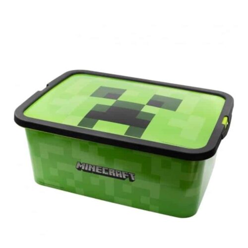 Caja mediana de almacenaje capacidad 13l con imagen de Minecraft 04405