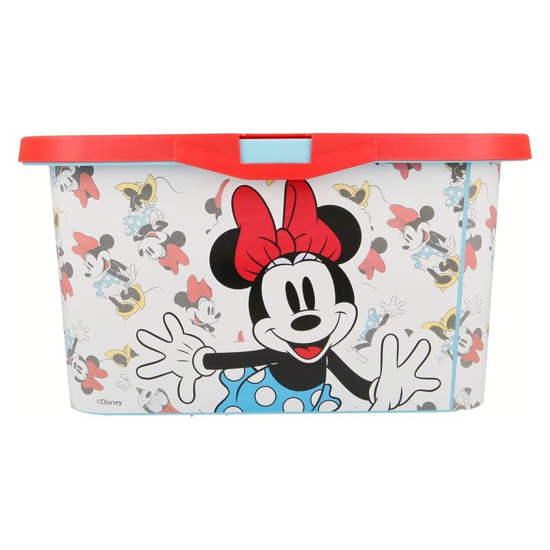 Caja de almacenaje de Minnie Mouse 13 litros con cierre de clic - Más de 3 años - Imagen 2