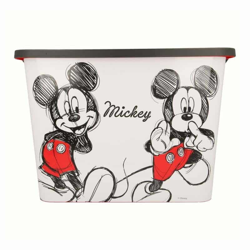 Caja grande de almacenaje capacidad 23l con imágenes de Mickey 02646 - Imagen 3