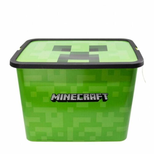 Caja grande de almacenaje capacidad 23l con imagen de Minecraft 04406
