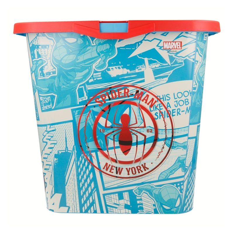 Caja grande de almacenaje capacidad 23l de Spiderman de Marvel 02626 - Imagen 3