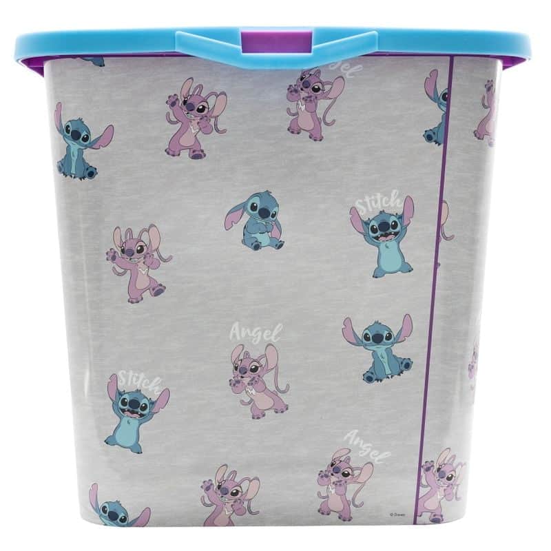 Caja grande de almacenaje capacidad 23l personajes Stitch y Angel 02436 - Imagen 3