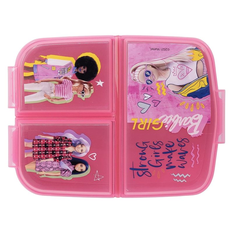 Fiambrera múltiple infantil Barbie con tres compartimentos 15920 Stor - Imagen 2