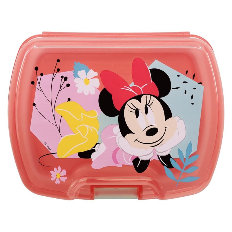 Sandwichera amplia roja ilustración de Minnie Mouse clásica - Imagen 2