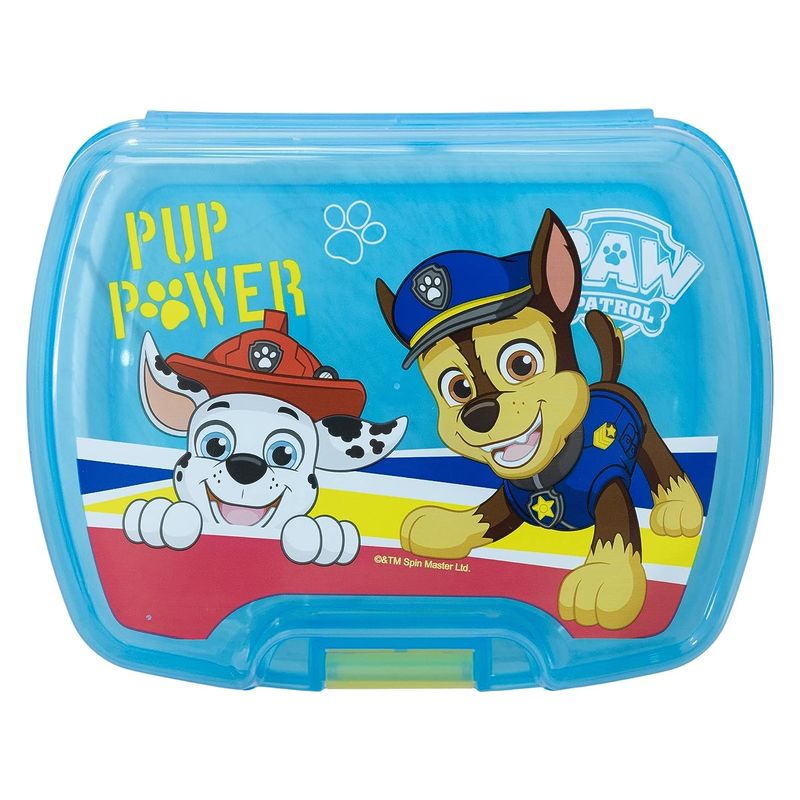 Sandwichera amplia azul infantil La Patrulla Canina Chase y Marshall - Imagen 2