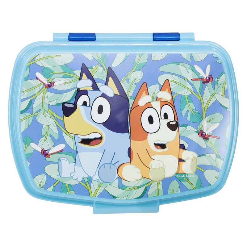 Fiambrera clásica rectángular bicolor Bluey y Bingo 50674 Stor - Imagen 2