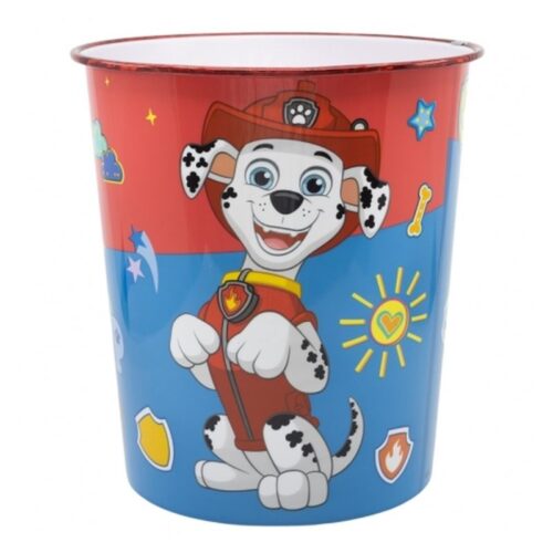 Papelera de plástico con imágenes de personajes de Paw Patrol 02266