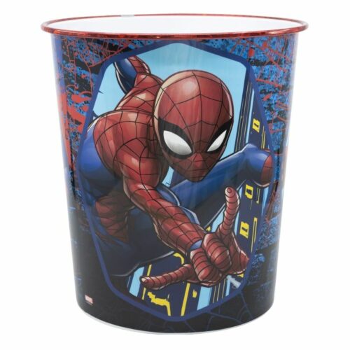 Papelera de plástico con imagen de Spiderman superhéroe de Marvel 02266