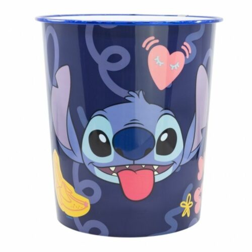 Papelera de plástico con imágenes de Stitch personaje de disney 02269