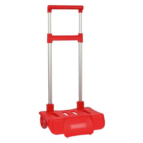 Carro portamochilas con doble tirador en cremallera rojo 186C – Más de 4 años