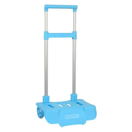 Carro portamochilas con cremallera de gran formato celeste 298C – Más de 4 años