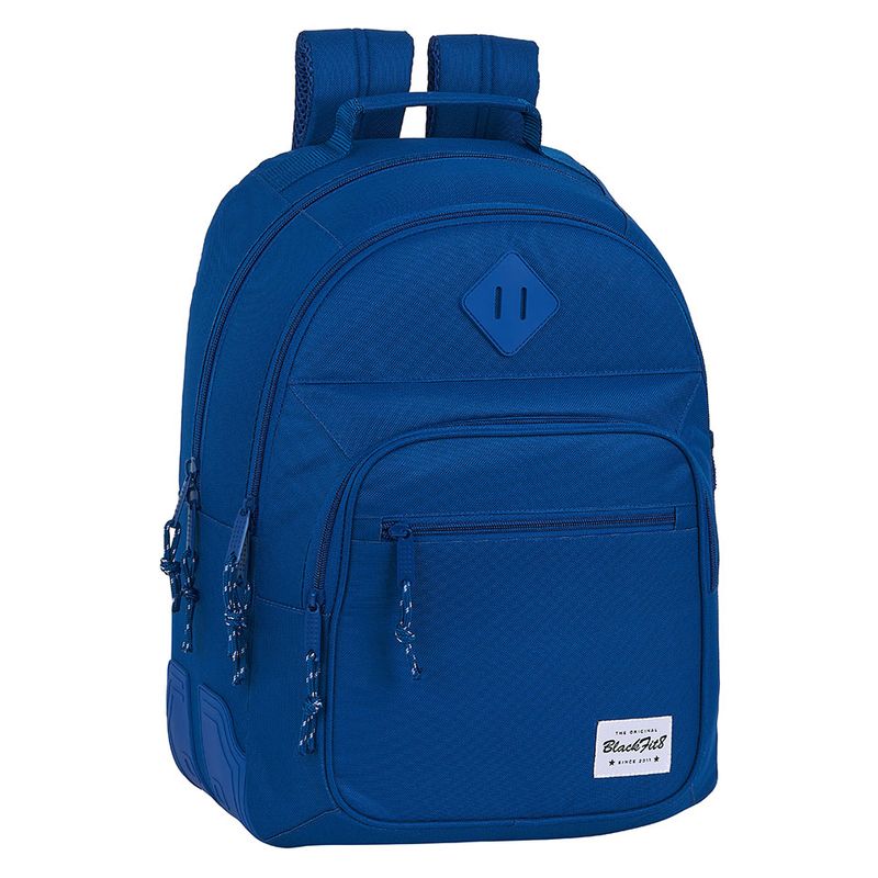 Mochila con triple cremallera adaptable a carro Blackfit8 Oxford azul