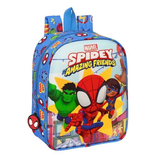 Mochila infantil de guardería adaptable a carro Spidey «Team Up» – Más de 4 años
