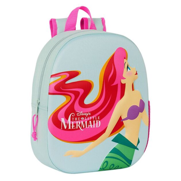 Mochila infantil 3D de Ariel La Sirenita 3D con un compartimento