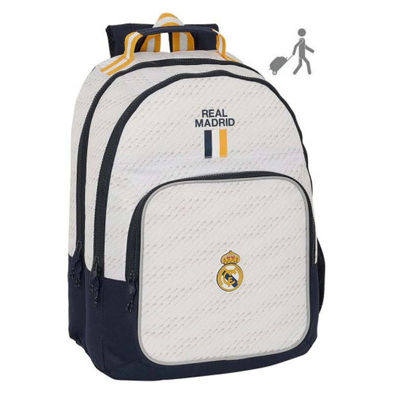 Mochila Real Madrid CF doble compartimento y adaptable a carro