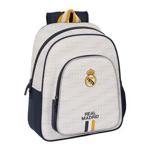 Mochila infantil del Real Madrid basada en la primera equipación 2023