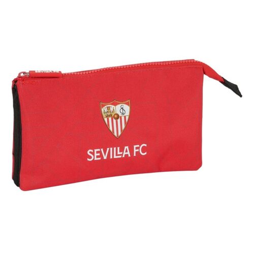 Cartuchera triple del Sevilla FC en color roja – Más de 4 años