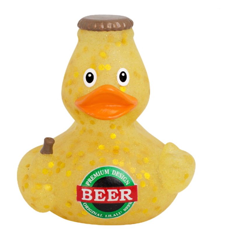 Pato de goma fan de la cerveza LI2255 Lilalu