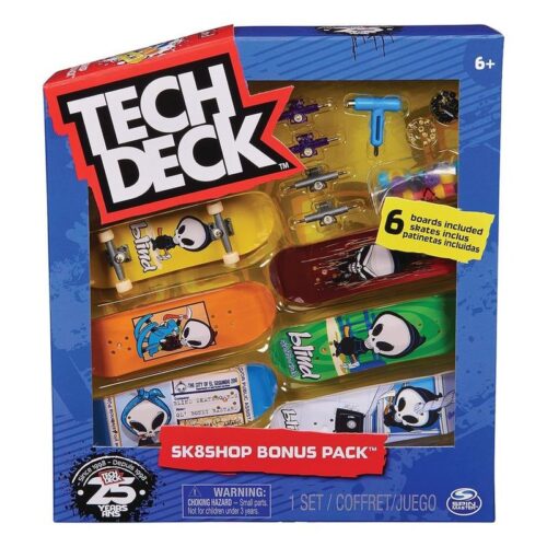 Set de seis mini tablas de Skate Blind Tech Deck para dedos 96mm – Más de 6 años