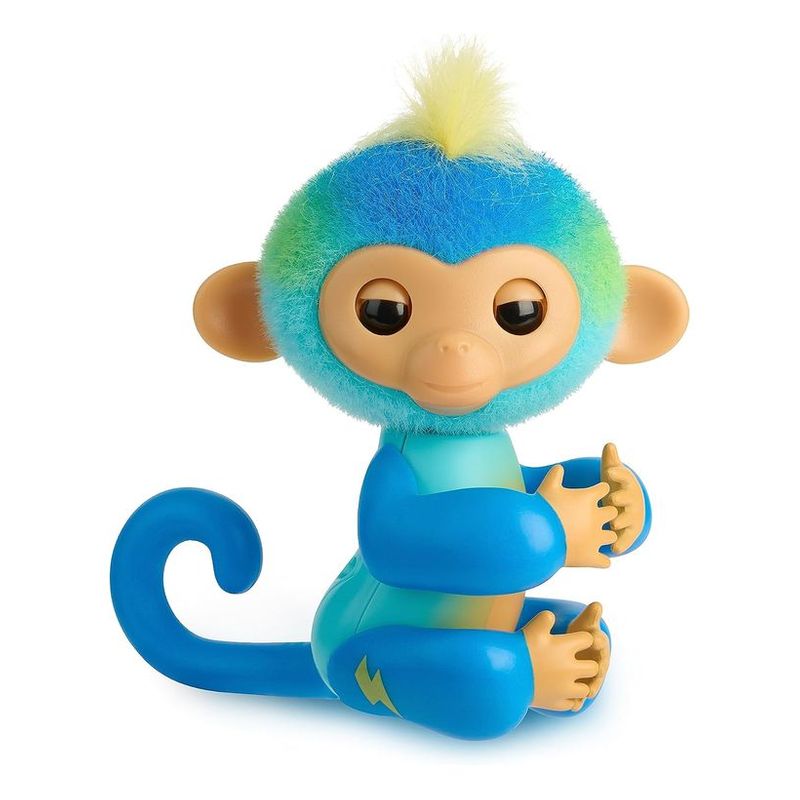 Monita interactiva Fingerlings Leo azul más 70 sonidos y reacciones - Más de 5 años