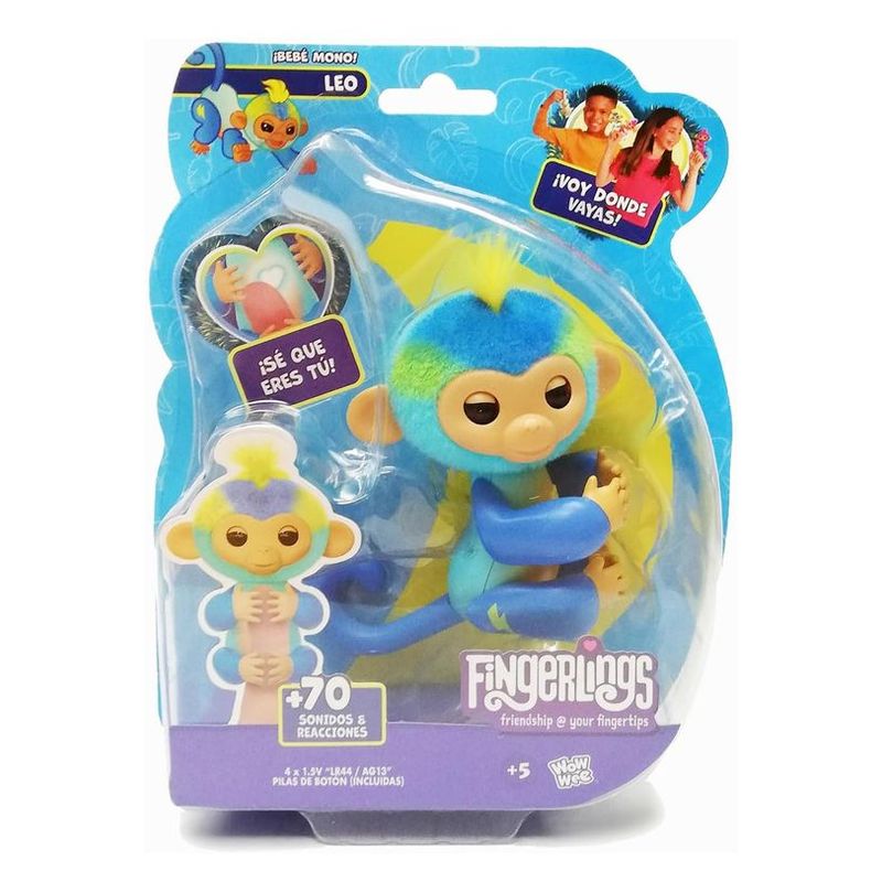 Monita interactiva Fingerlings Leo azul más 70 sonidos y reacciones - Más de 5 años - Imagen 2