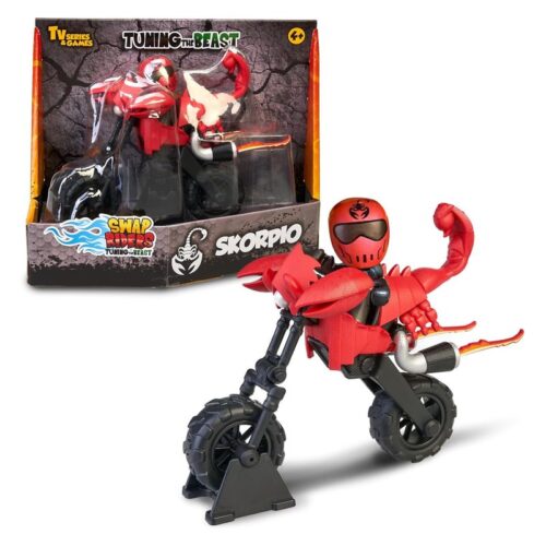 Moto de carreras de juguete con forma de escorpión Swap Riders SKORPIO – Más 4 de años