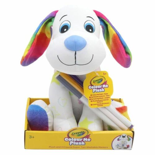 Washimals peluche de perrito con 3 rotuladores para decorar 4026318