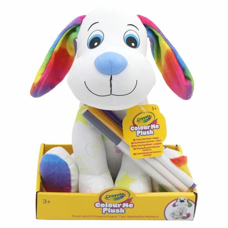 Washimals peluche de perrito con 3 rotuladores para decorar 4026318