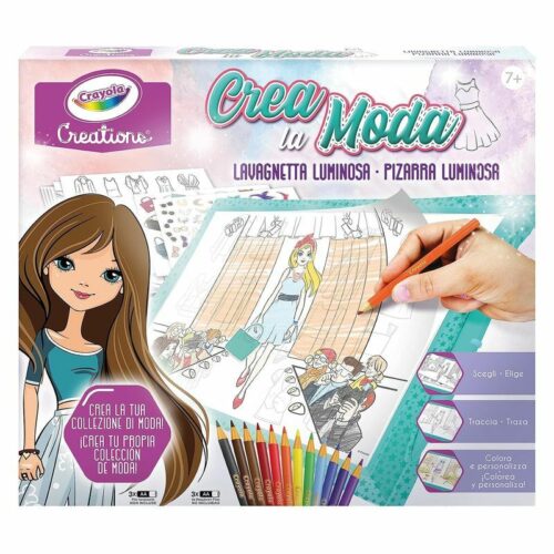 Crayola creations crea tus diseños de moda con pizzara luminosa 25-5980
