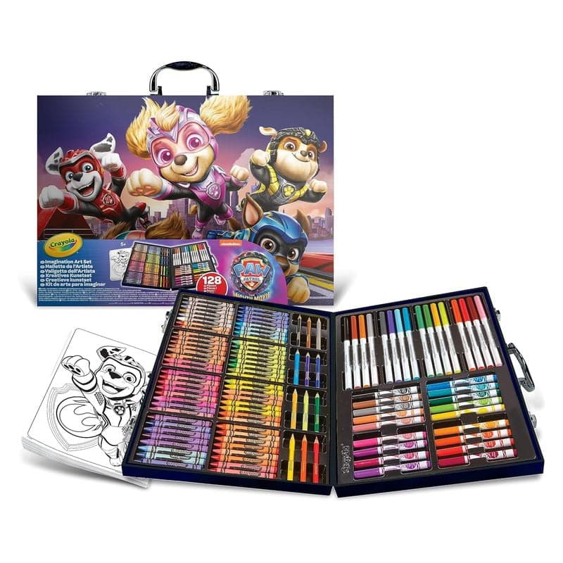 Maletín artistico de Paw Patrol con más de 128 piezas Crayola 04-1184 - Imagen 2
