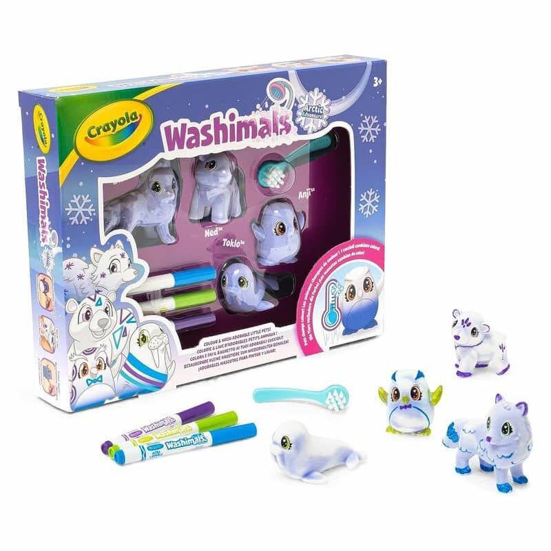 Washimals kit 4 animales del ártico con rotuladores para decorar 74-7514 - Imagen 2