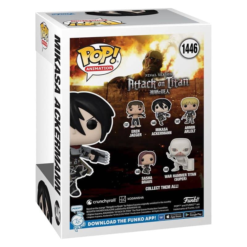 Funko POP! Animation 1446 Attack on Titan Mikasa Ackermann - Imagen 3