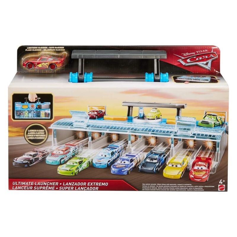 Megalanzadora de carreras Disney Cars con ocho carriles Mattel FLK 12 - Imagen 3