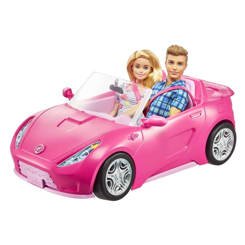 Muñeca Barbie y Ken con su armario y descapotable rosa Mattel GVK05 - Imagen 3