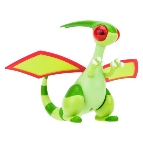 Figura Pokémon articulada Flygon 11,5cm realizando ataque ala