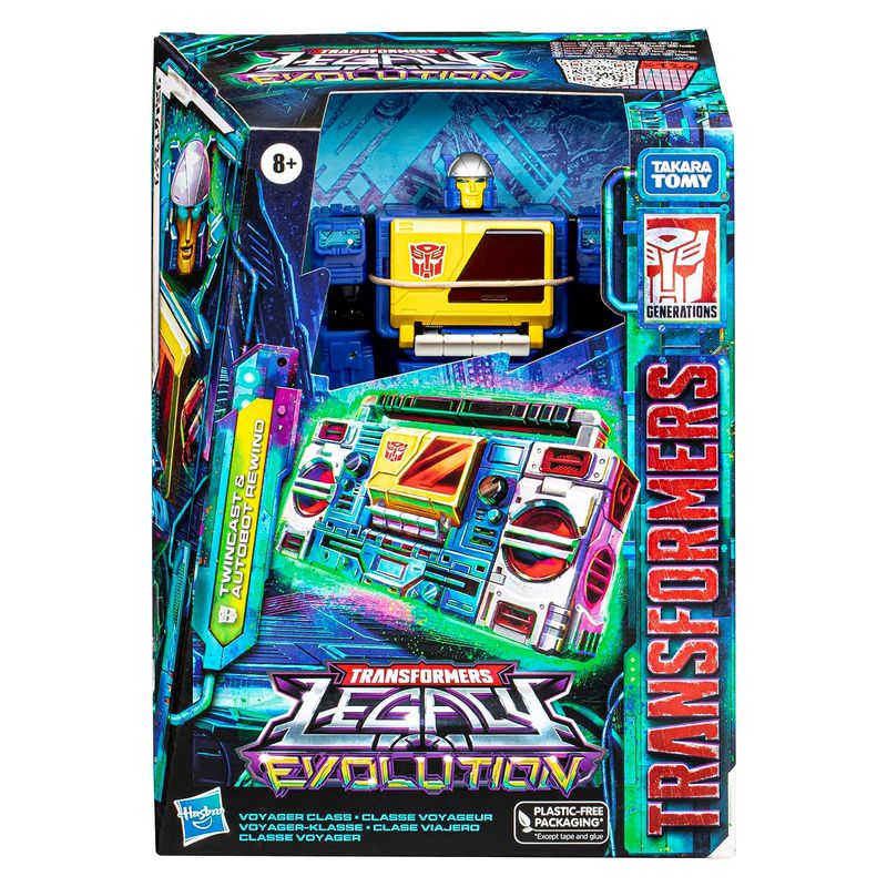 Twincast y Autobot Rewind 17,5cm Transformers Legacy Evolution Voyager Class - Más de 8 años - Imagen 2
