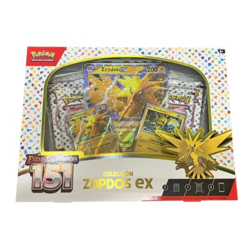 Colección Zapdos EX Pokémon Escarlata y Púrpura 151 TCGPC50455